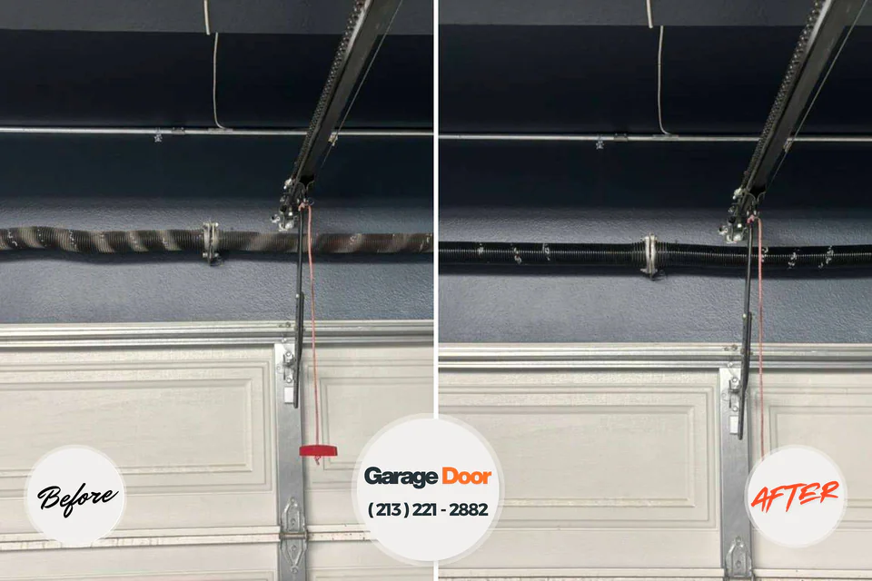Before and after: garage door repair Paulsboro, NJ